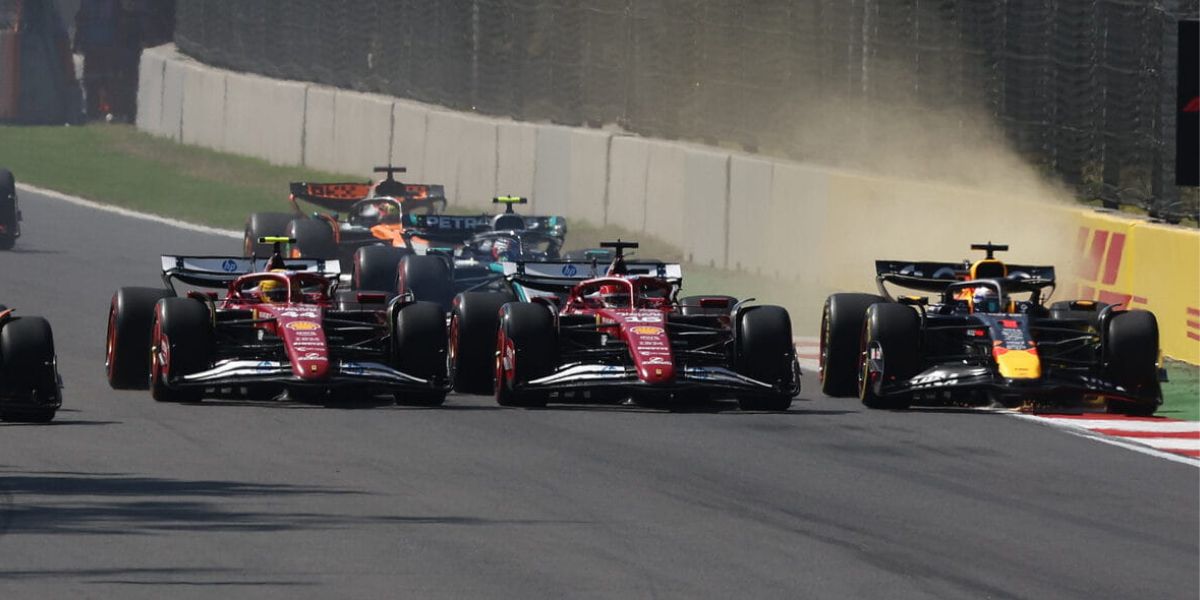 Il caos nella partenza del GP del Messico